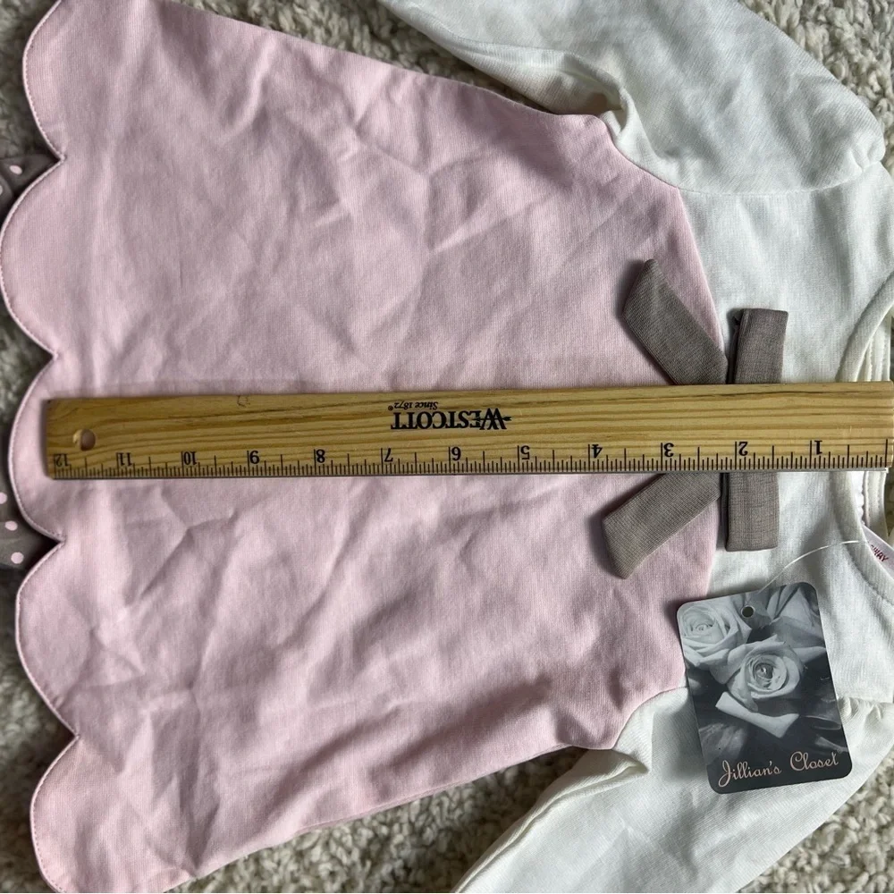 JILLIANS CLOSET GIRLS 2 PIECE PANTS/TOP SET SO SWEET SIZE 0-3 MONTHS NWT